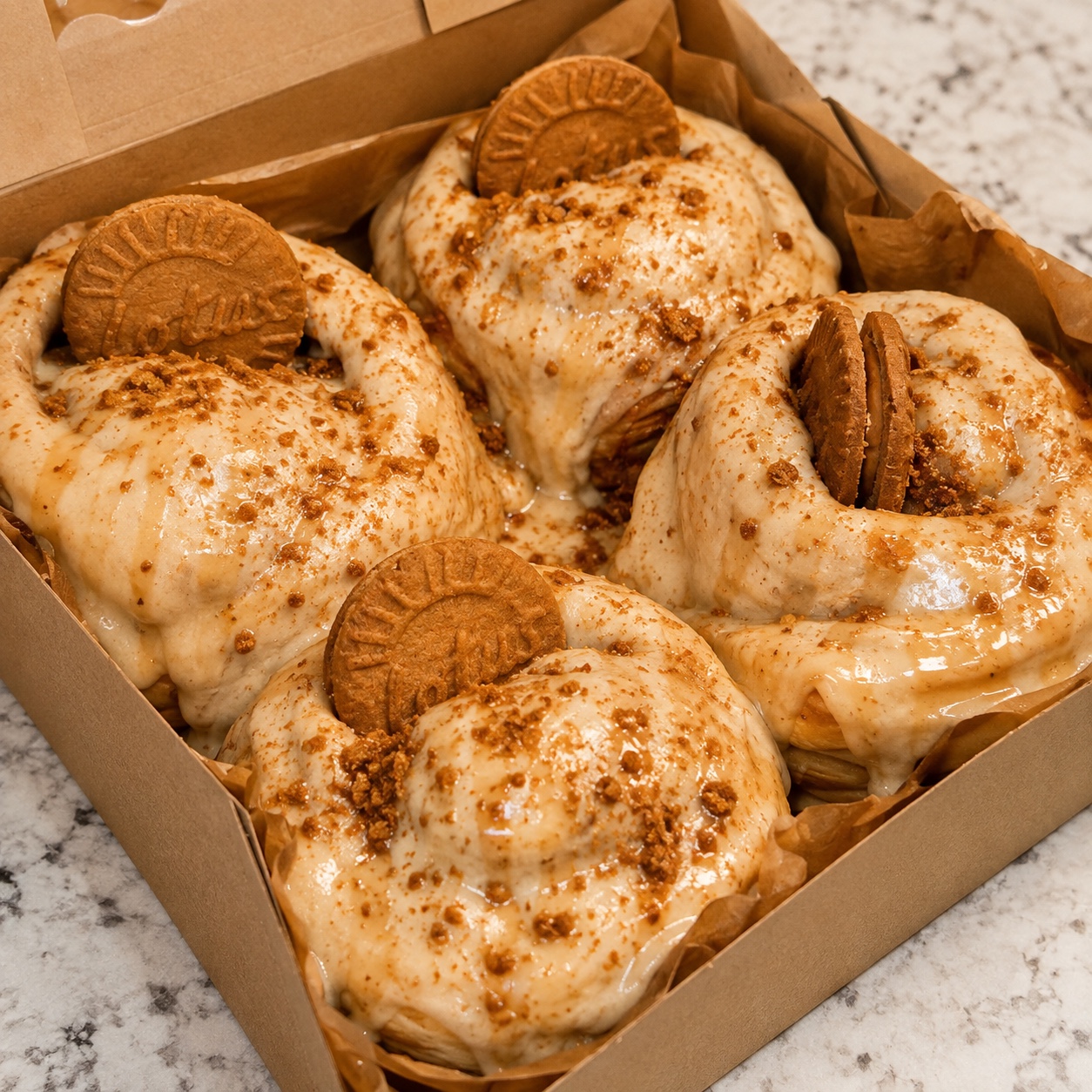 Fresh cookie butter rolls