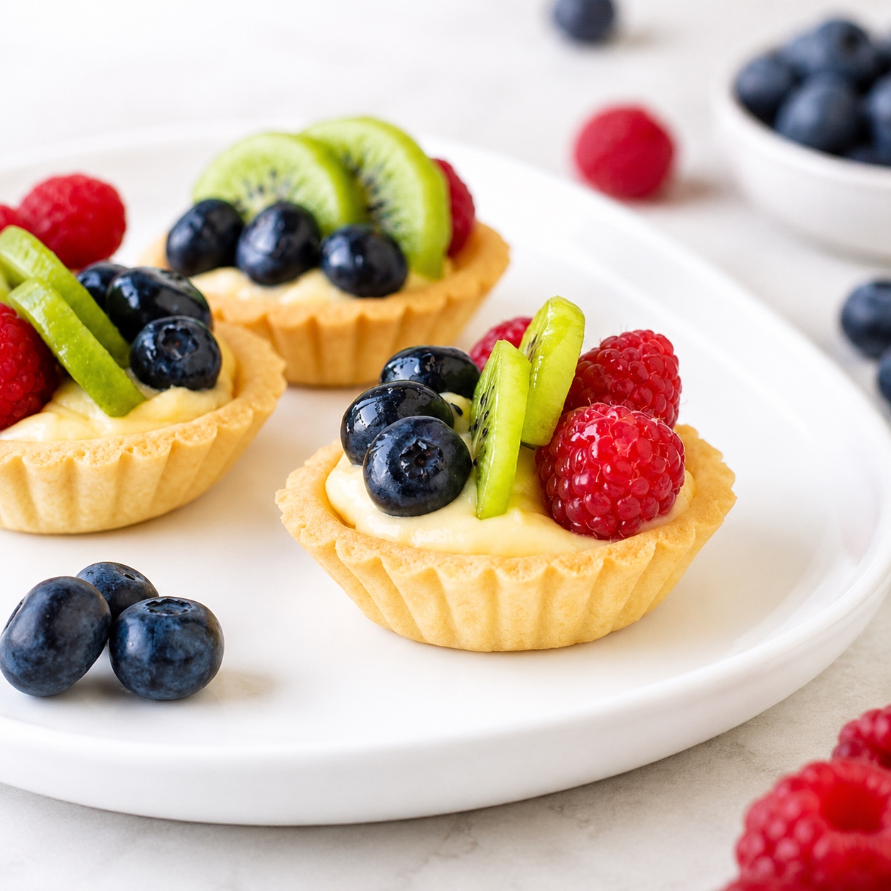 Fresh fruit tarts